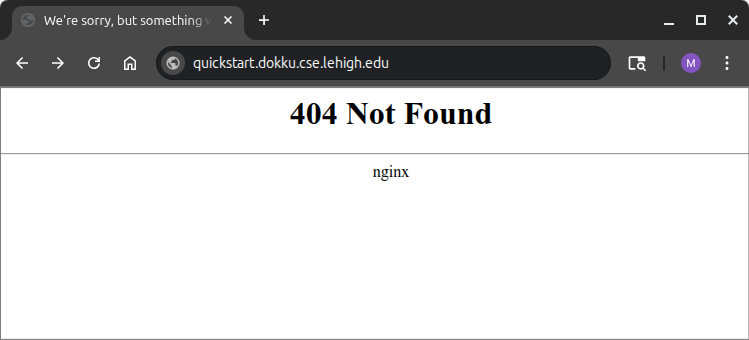 The app is not found